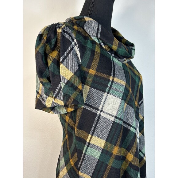 Jessica Howard Cowl Neck Plaid Shift Dress Size Medium - Picture 13 of 14